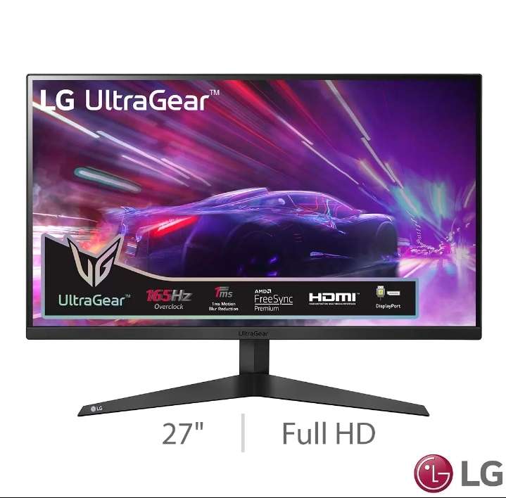 LG UltraGear 27 Inch Full HD 165Hz VA Gaming Monitor, 27GQ50F-B